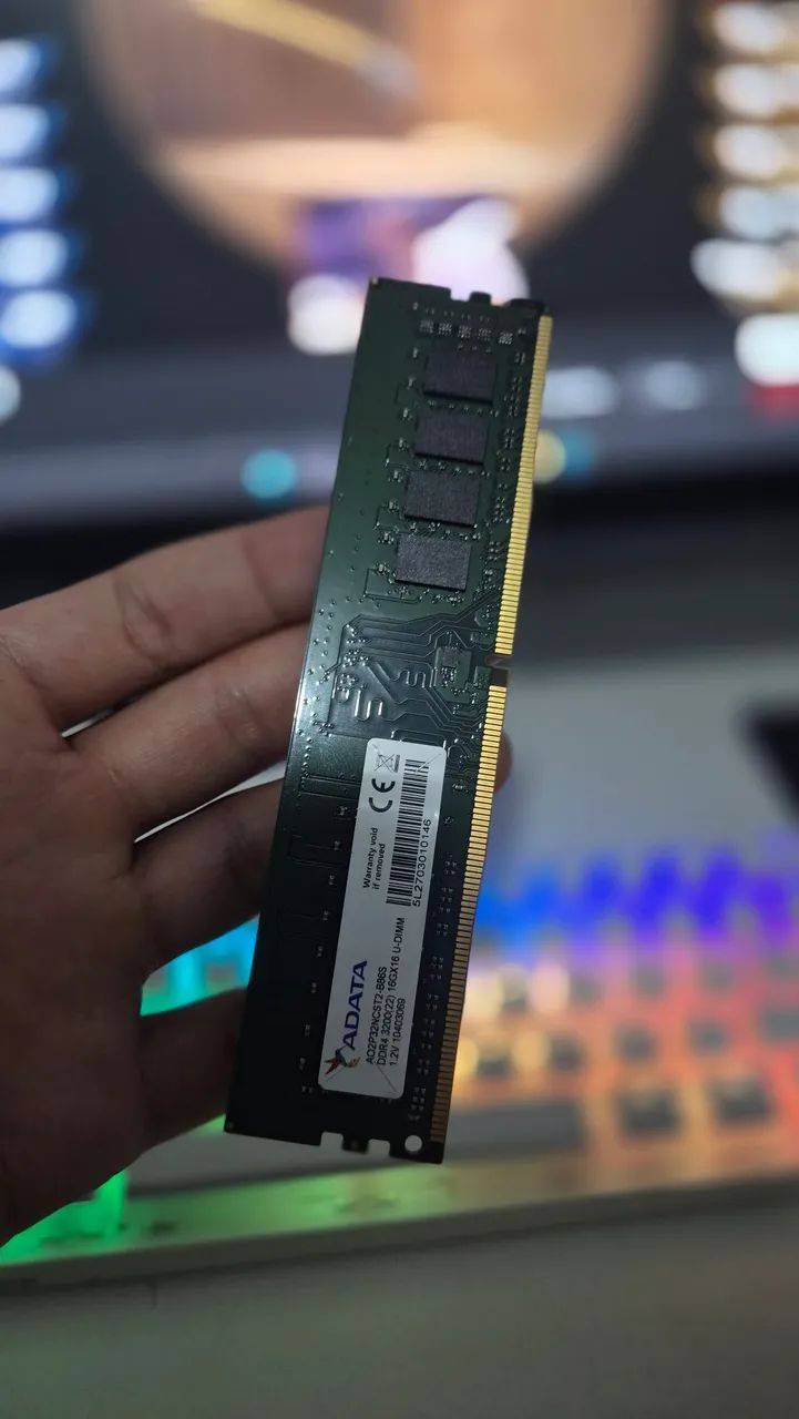 Memória Ram Adata 16gb ddr4 3200 Mhz - Envio Olxpay