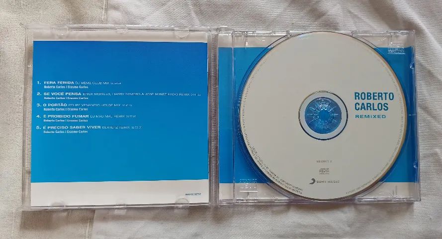 Cd Roberto Carlos - Remixed - 5 Músicas - Excelente Estado - Foto 2