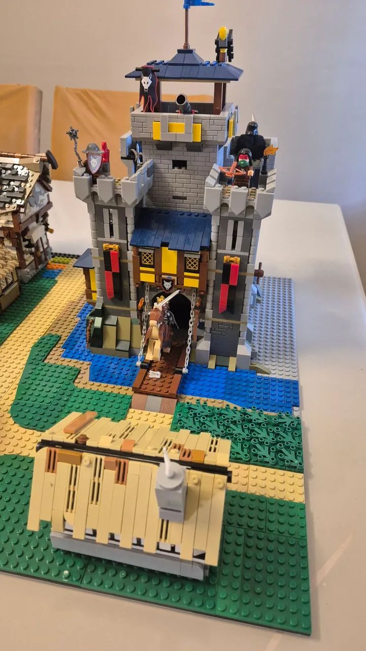 Vila Medieval, bloco de montar - nao lego