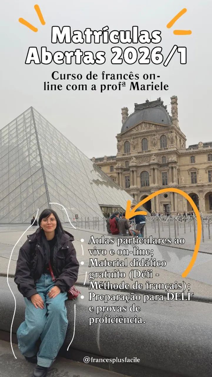 Aulas particulares de francês 
