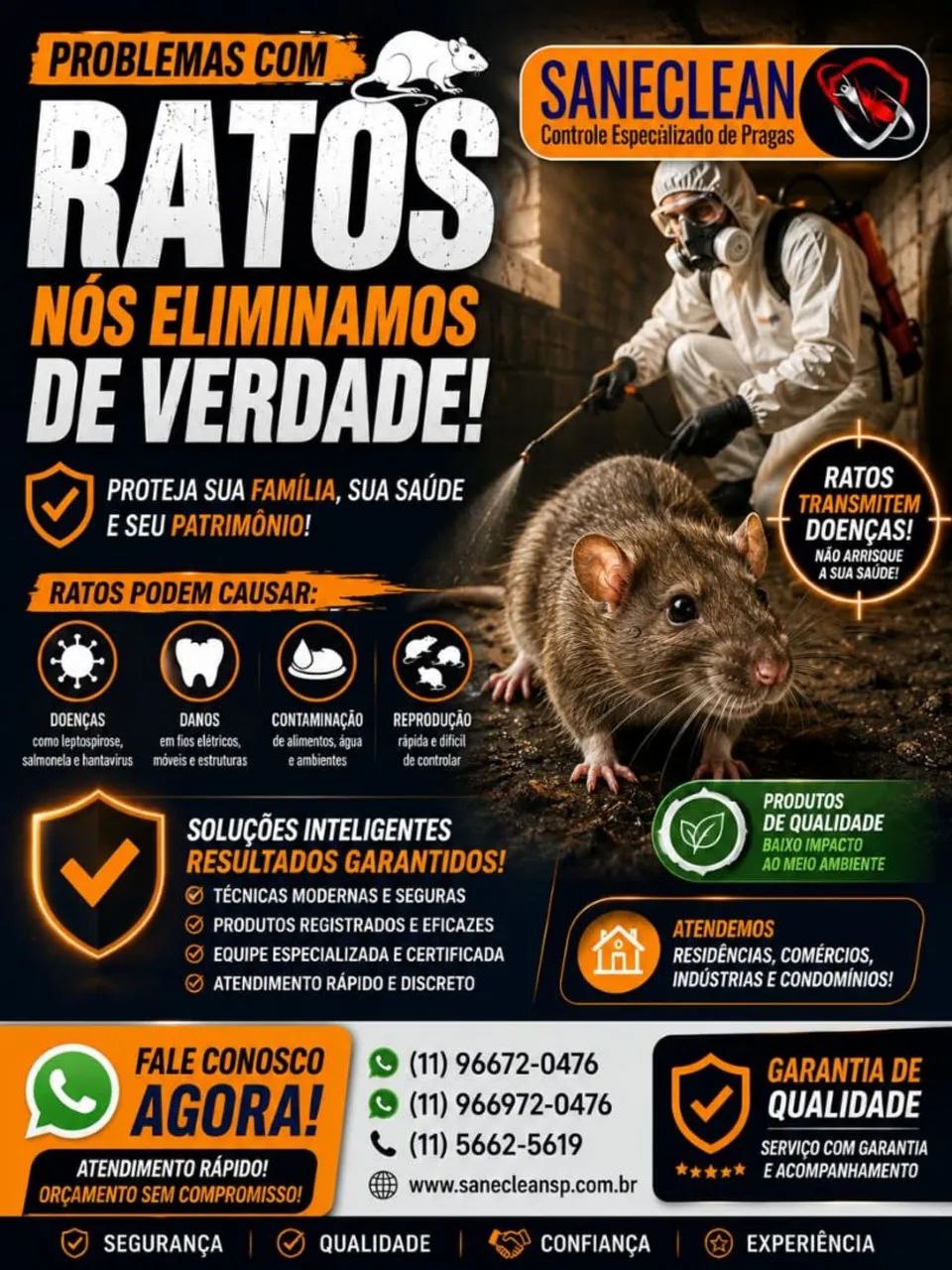 Elimine as pragas-Controle de pragas profissional - orçamento gratis - Foto 2