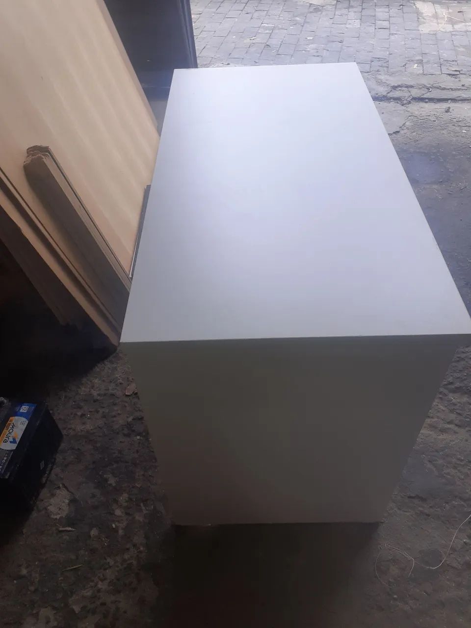 Mesa escritório branca reforçada  - Foto 4
