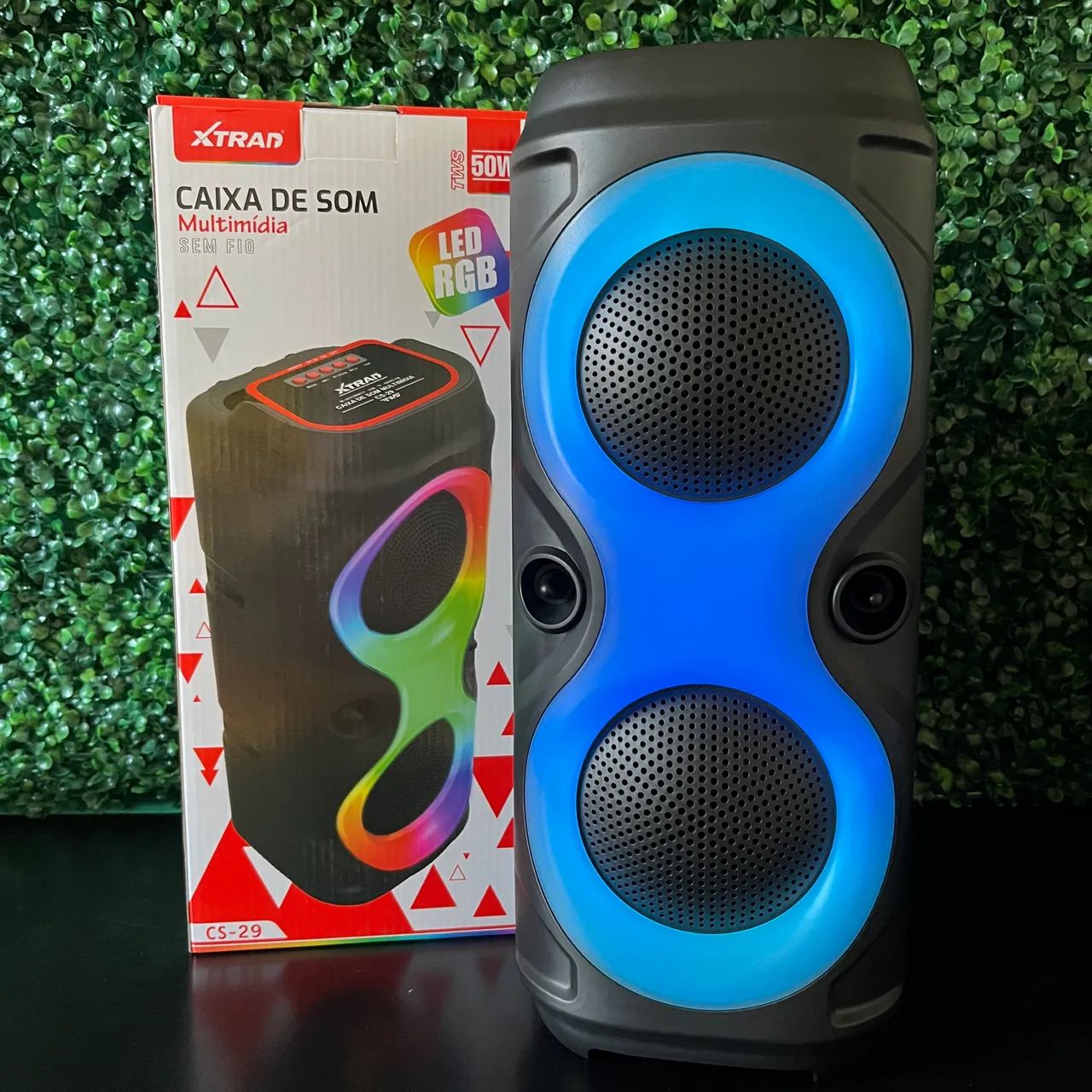 Caixa de Som Bluetooth RGB Grande Portátil com Entrega Rápida! - Foto 3