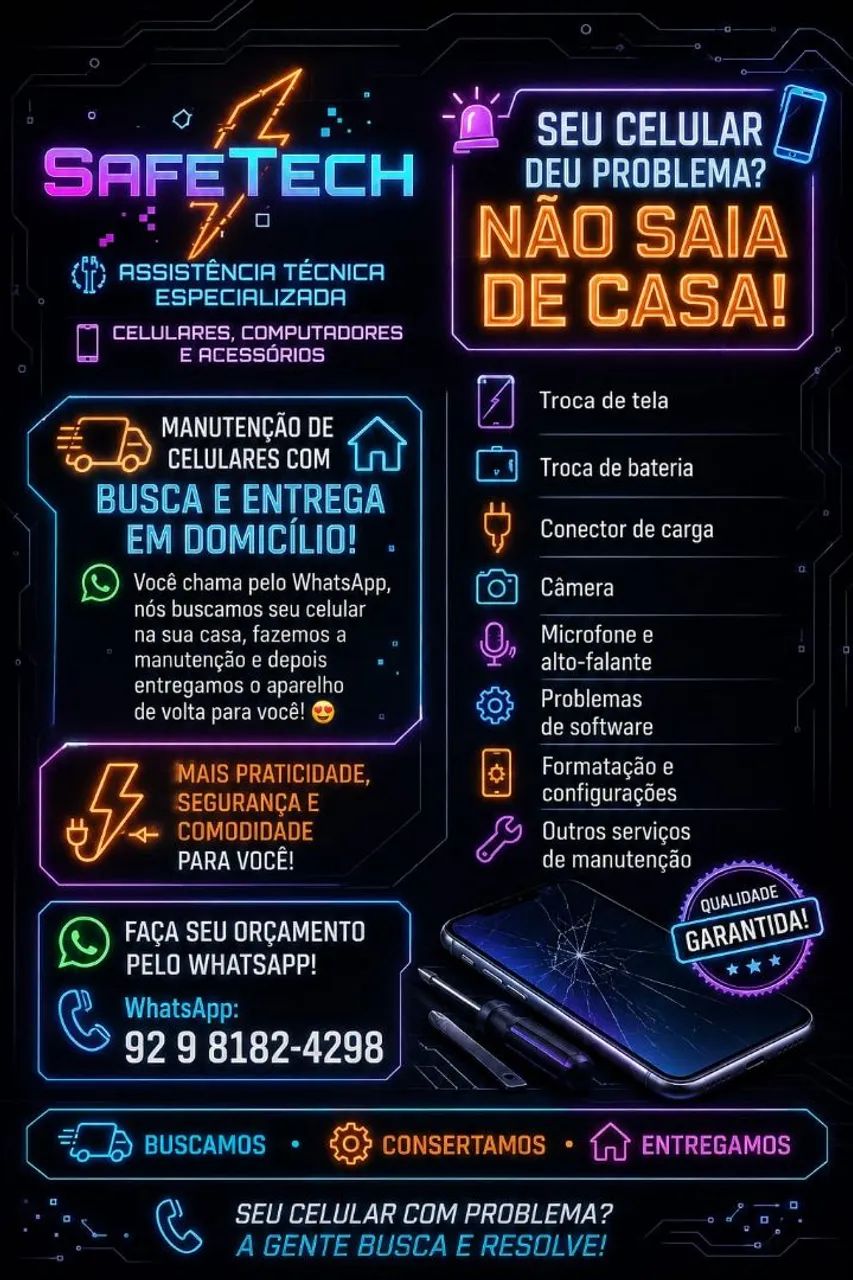 Assistência Técnica de Celular - Busca e Entrega