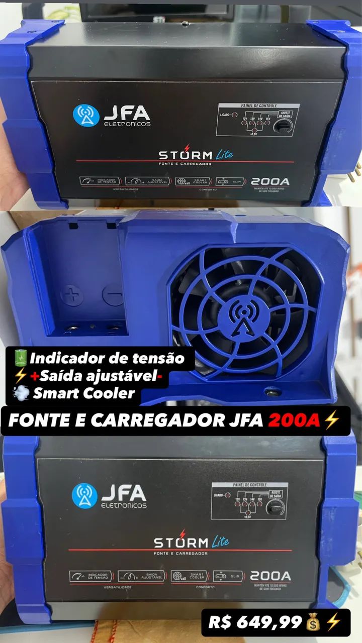FONTE E CARREGADOR DE BATERIA 