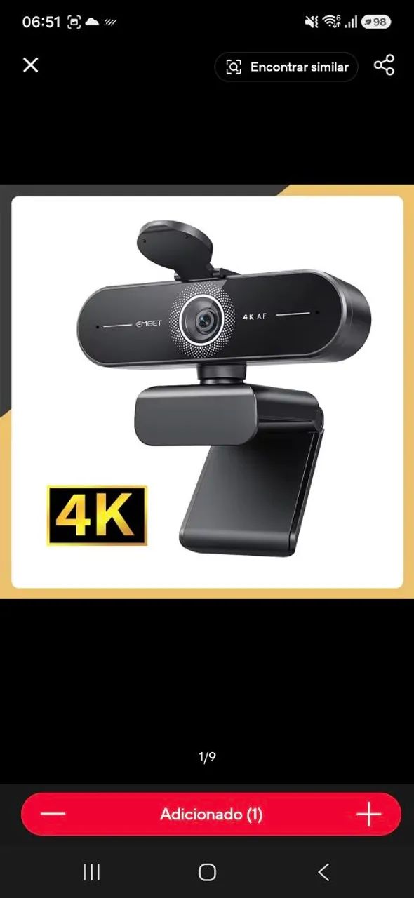 WEBCAM EMEET 4KAF