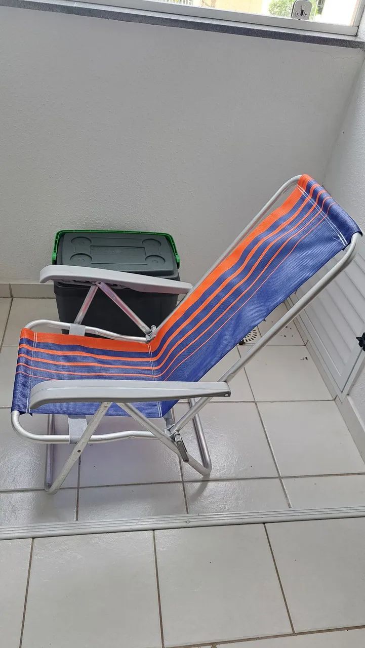 Caixa térmica 34Litros e Cadeira de praia Tramontina. - Foto 2