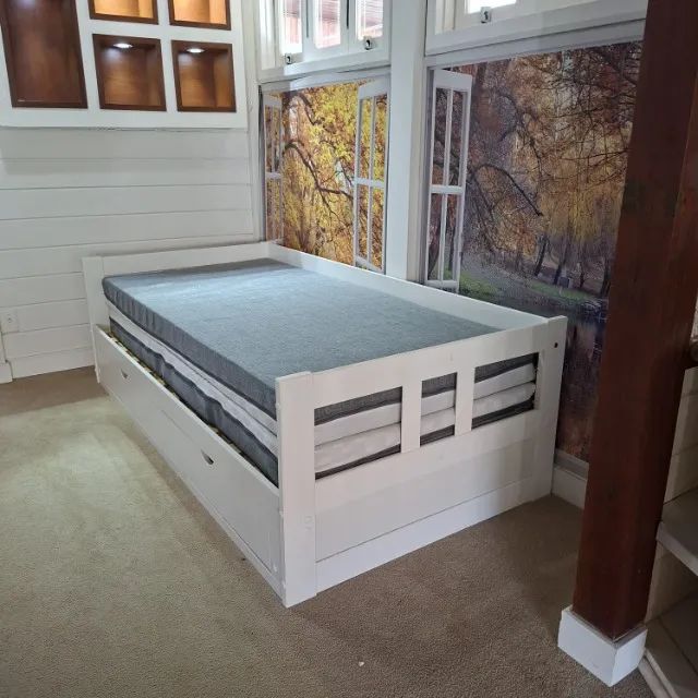 Sofá-cama com 2 colchões
