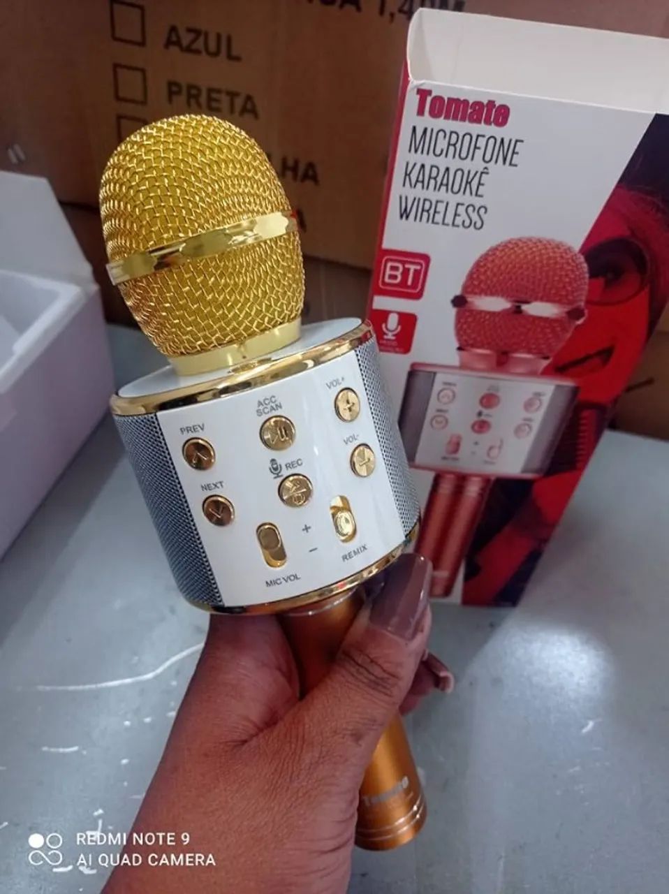 Microfone de Karaokê Bluetooth - Foto 3