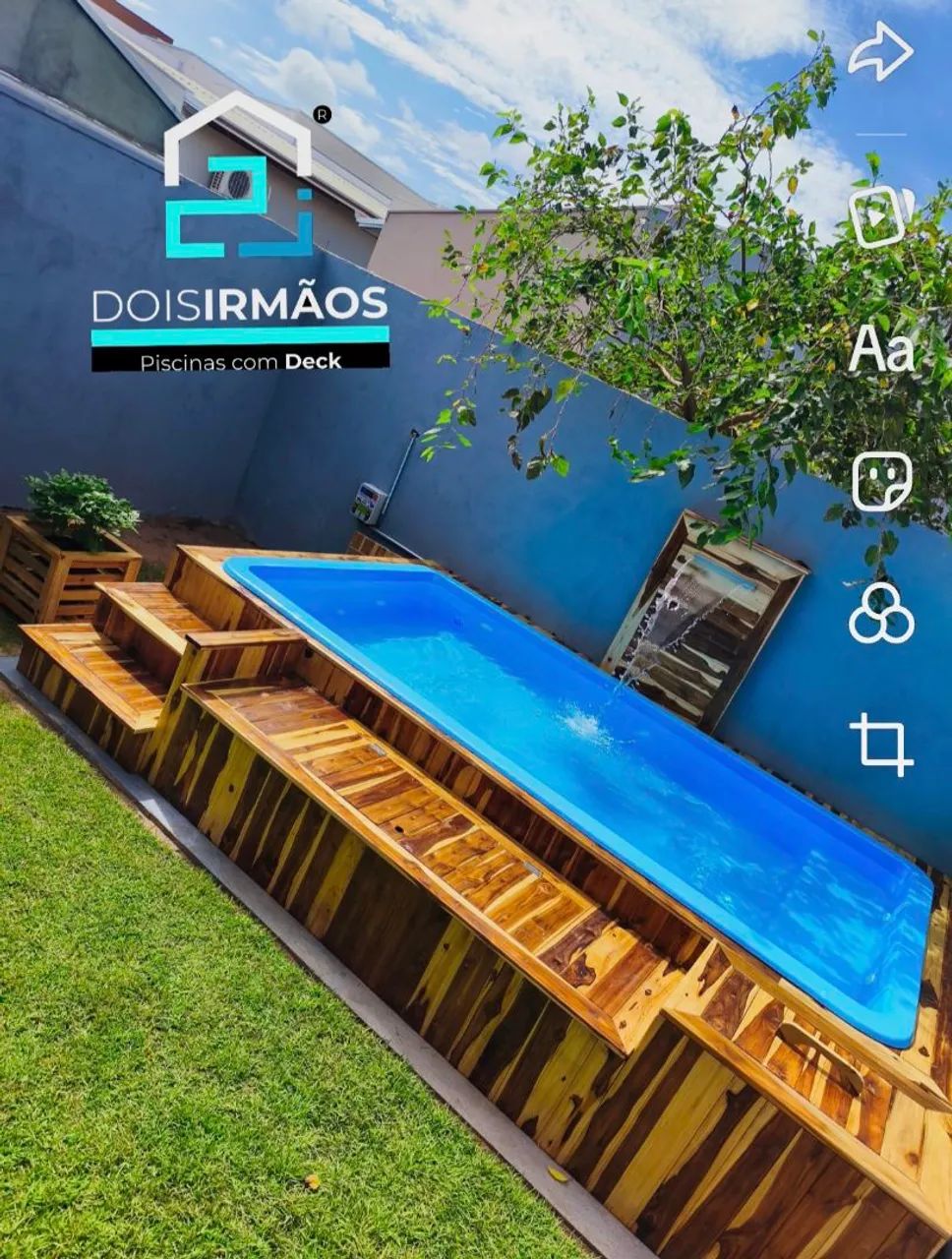 Kit piscina 5mil litros com deck - Foto 4
