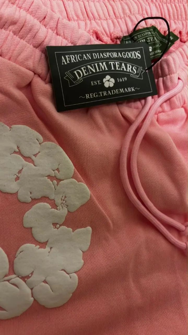 Bermuda Denim Tears Rosa - Foto 2