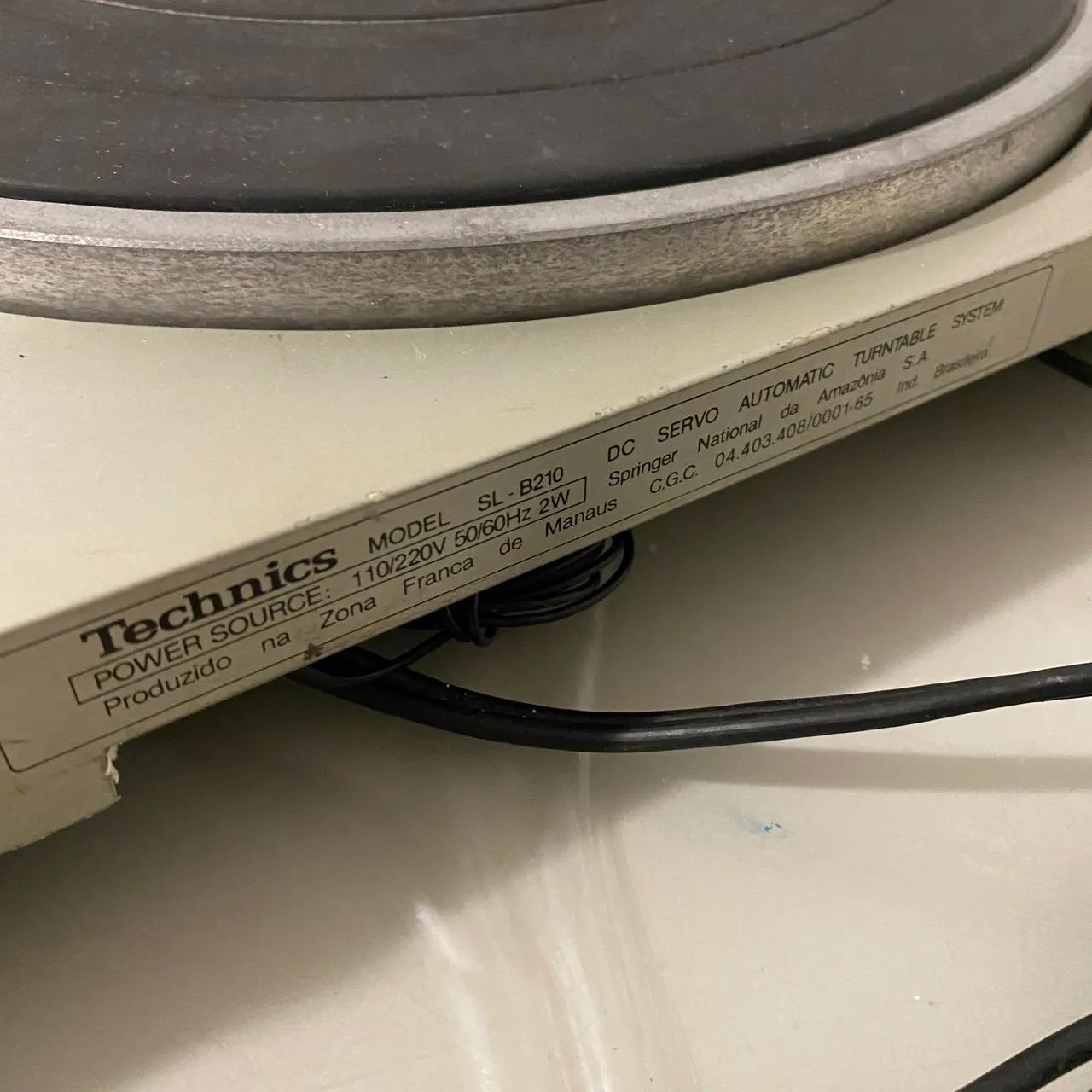 Toca Disco Technics SL B210 raridade  - Foto 2