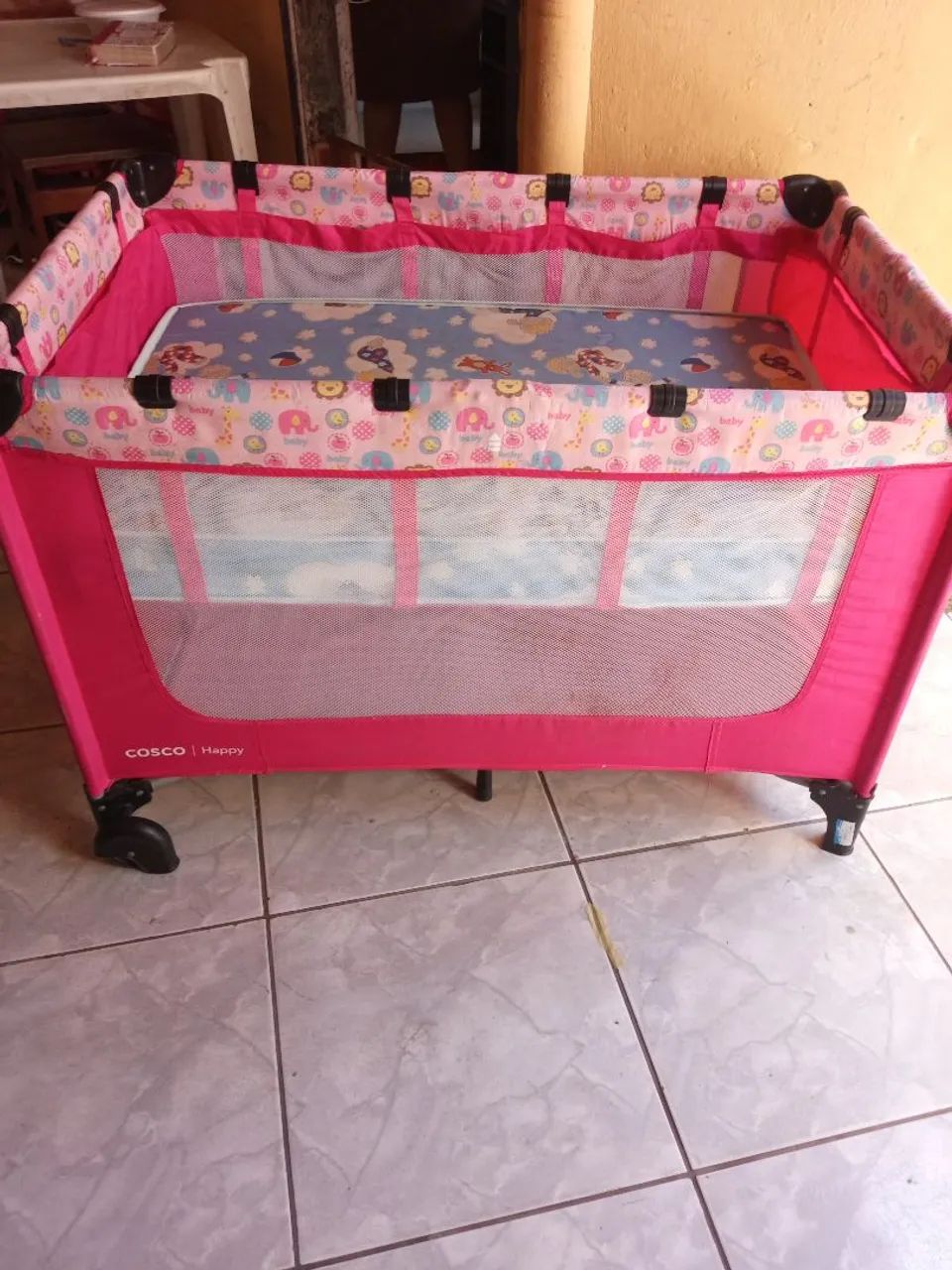 Berço Cercado Menina Cosco  - Foto 3