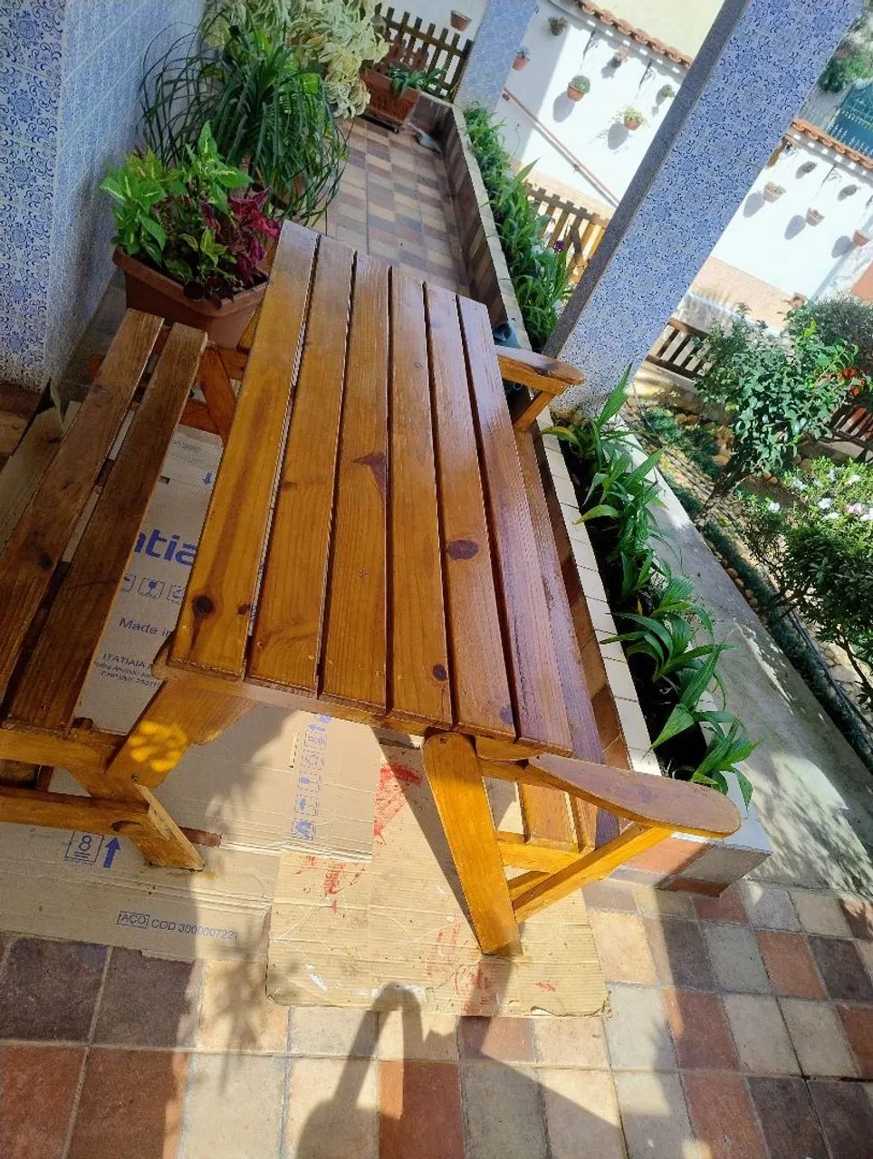 Banco que vira mesa 1,50m - Foto 2