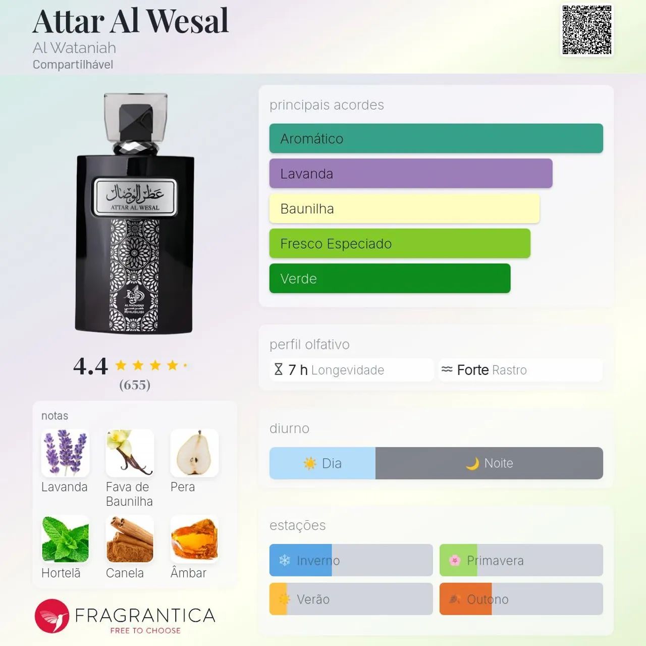 Perfume Árabe Attar Wesal  - Foto 3