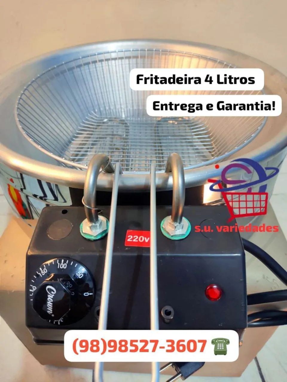 Fritadeira Nova LACRADA Elétrica 220V 300°C