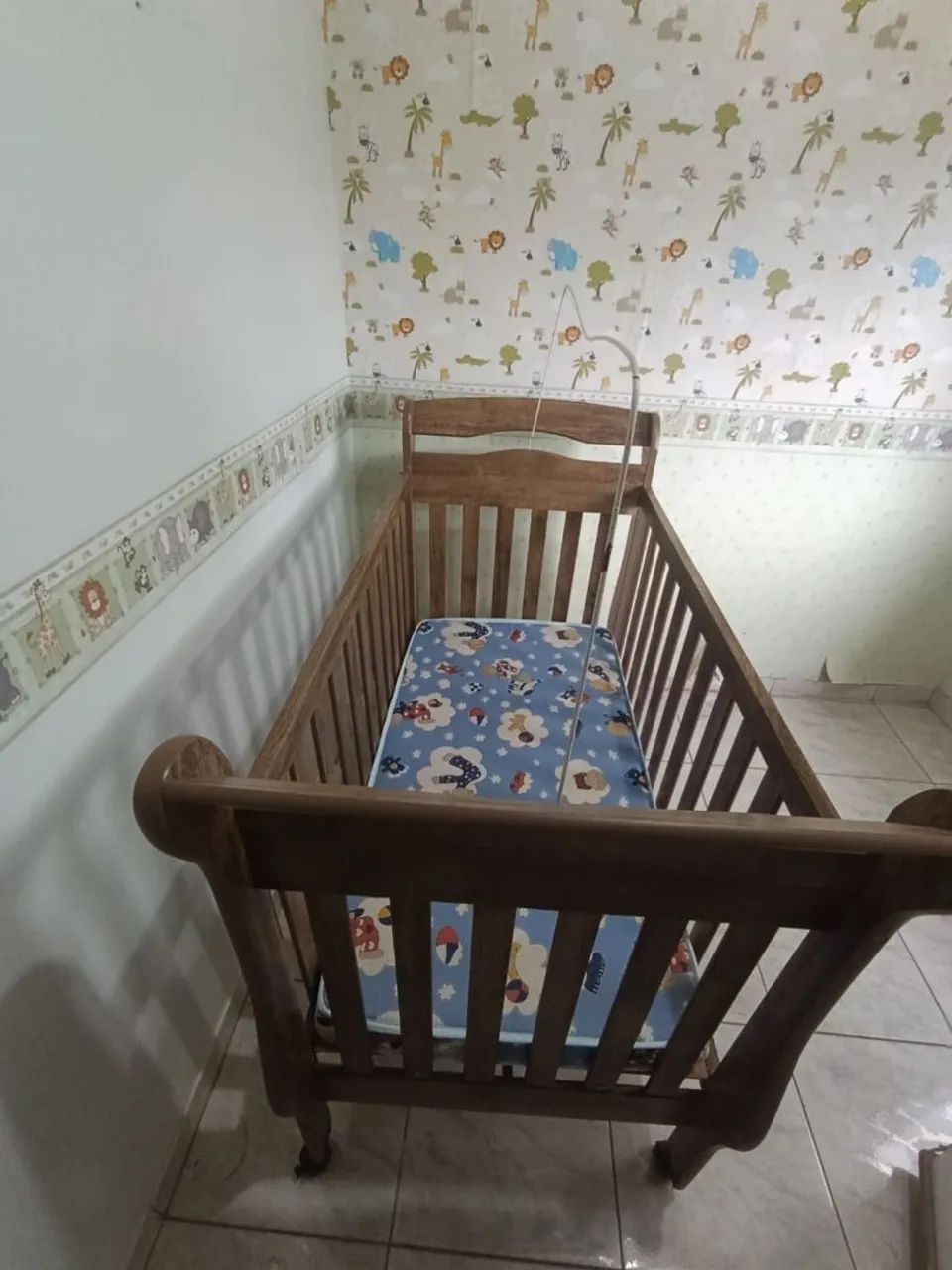 Berço estilo americano com colchão Ortobom  - Foto 4