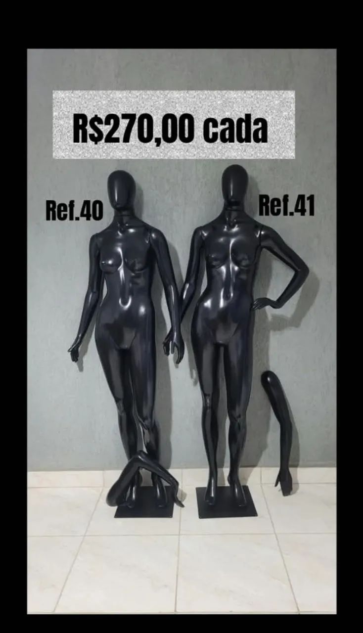 Manequim feminino preto 