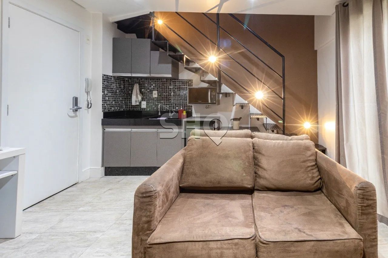 Apartamento Duplex, para locação, com 65m², 1 quarto e 1 vaga Mobiliado. - Foto 5