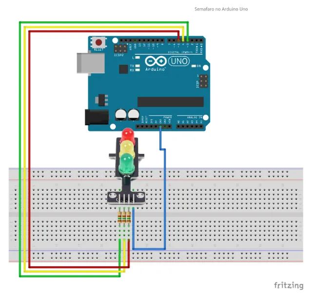 arduino Módulo Led 8mm Semáforo Farol Sinal Transito - Foto 3