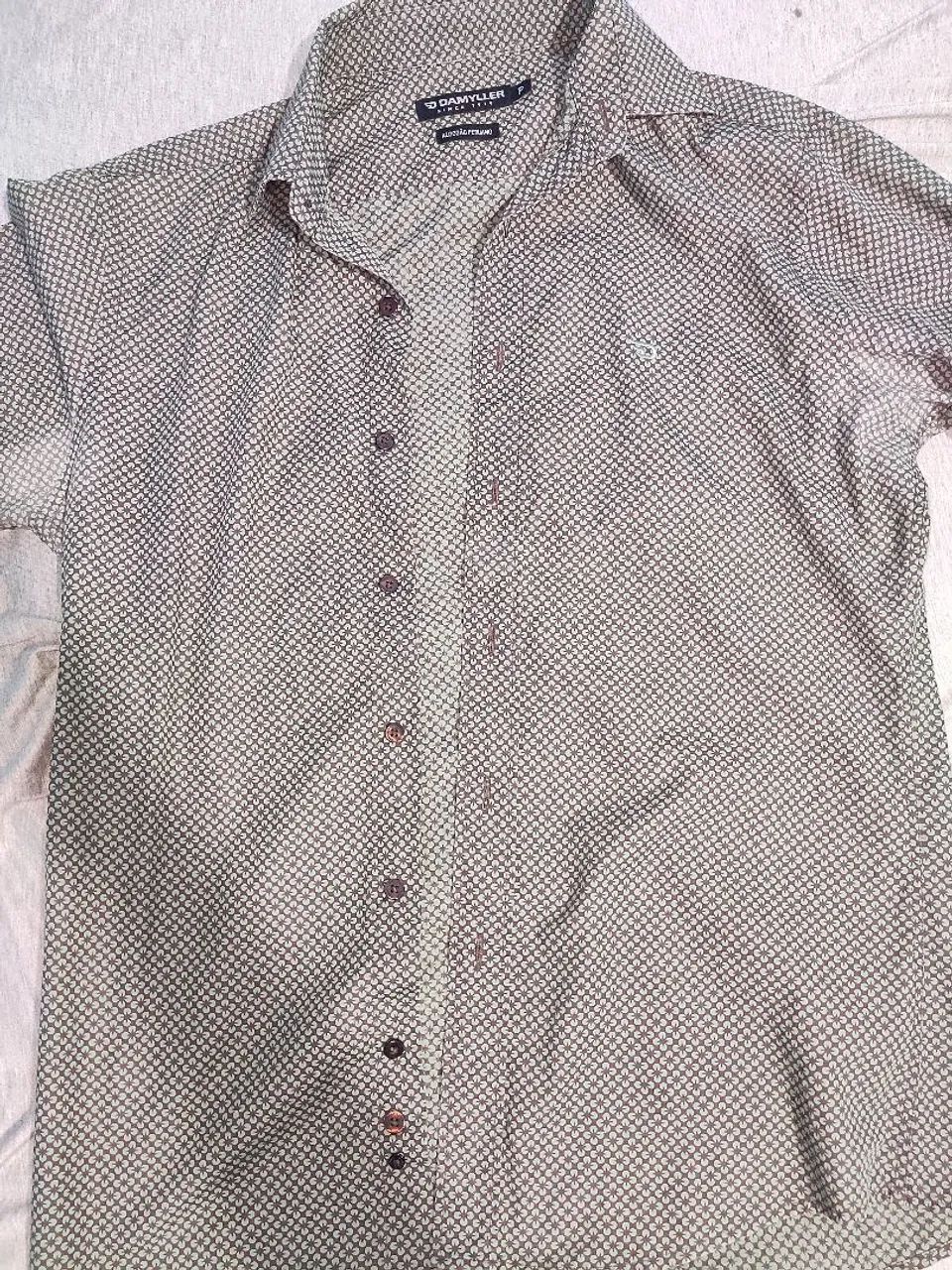 Camisa da Damyller masculina verde - Foto 3