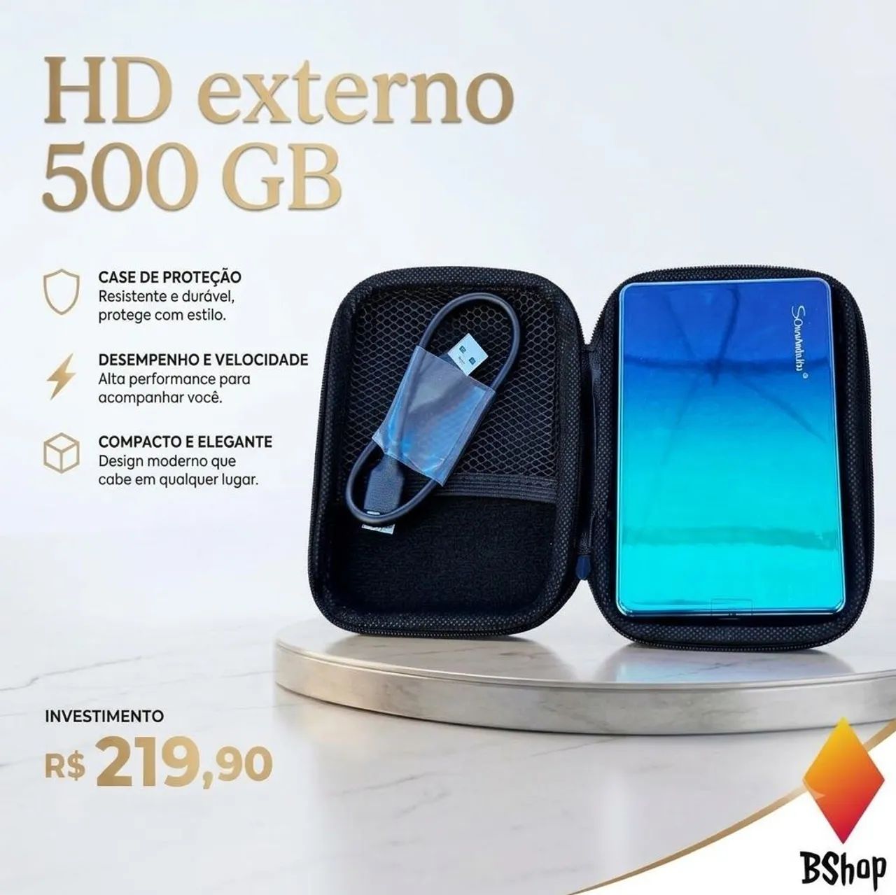 HD externo 500 GB