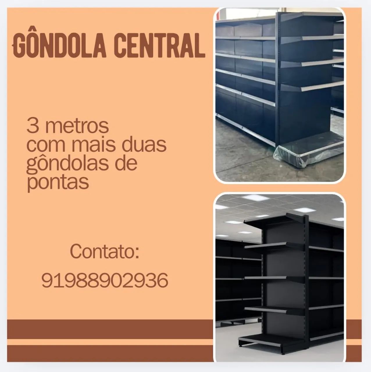 Gôndolas para comércio 