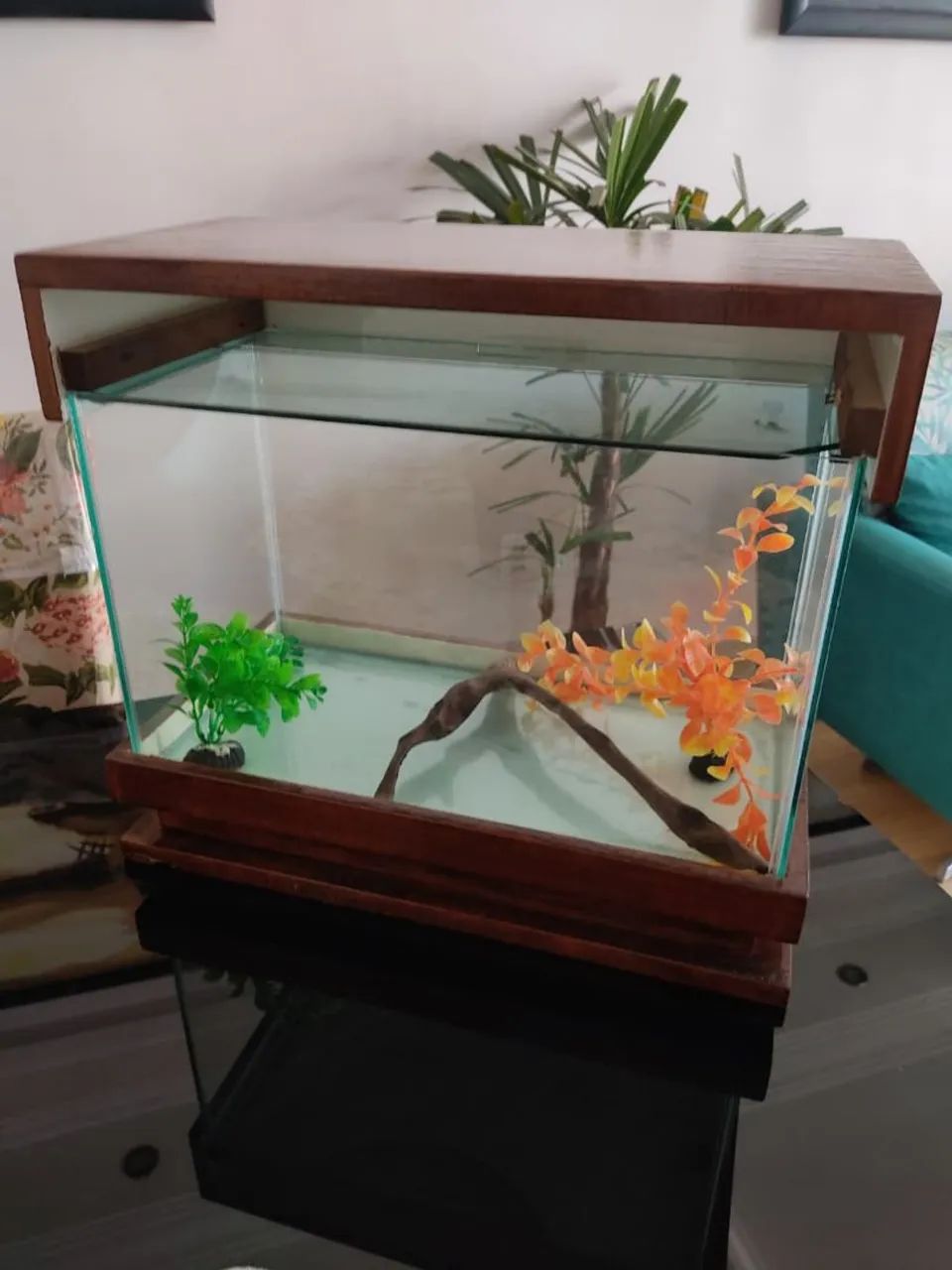 Aquário estilo retrô peça única para decoração  - Foto 3