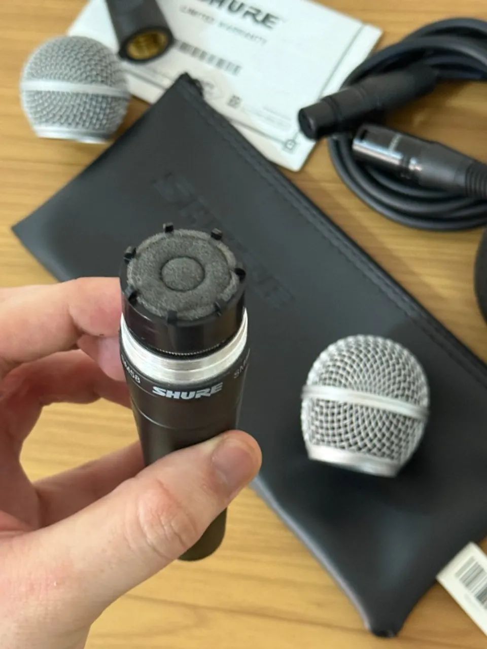 Microfone Shure SM58 Original + Cabo XLR + Bag - Excelente Estado - Foto 4