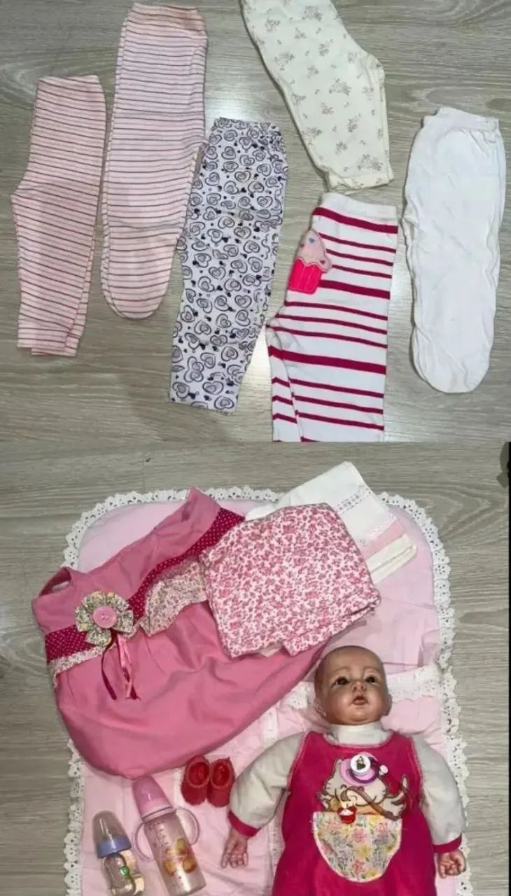 Baby Reborn - Com acessórios e roupa - Foto 5