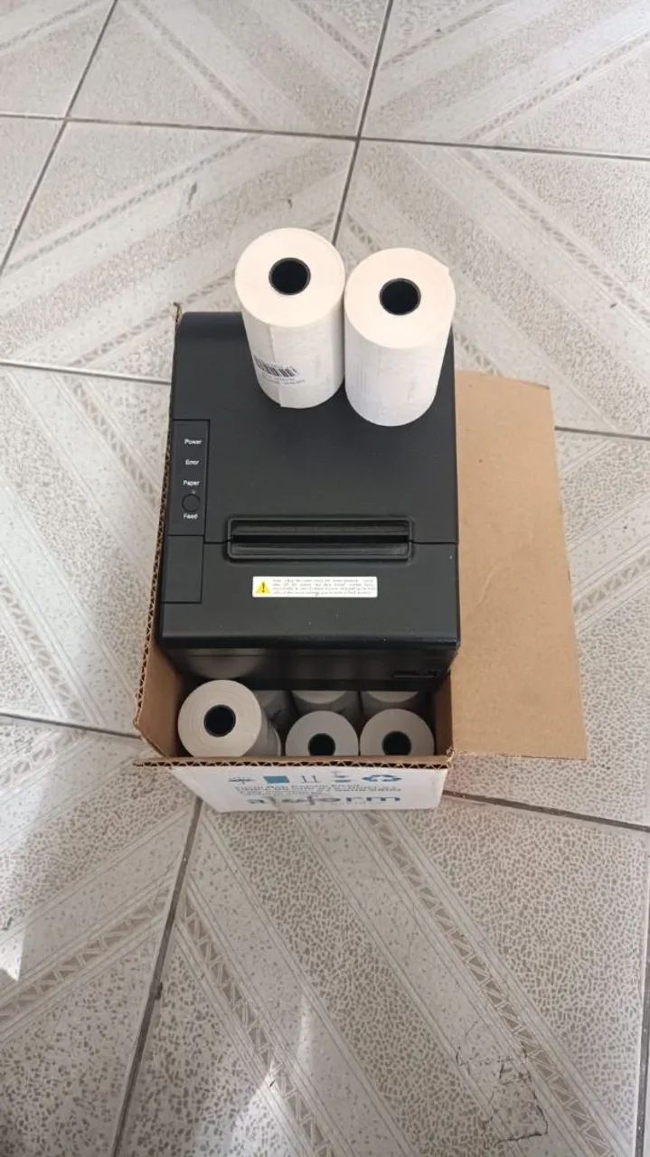 Impressora térmica+ 20 bobinas