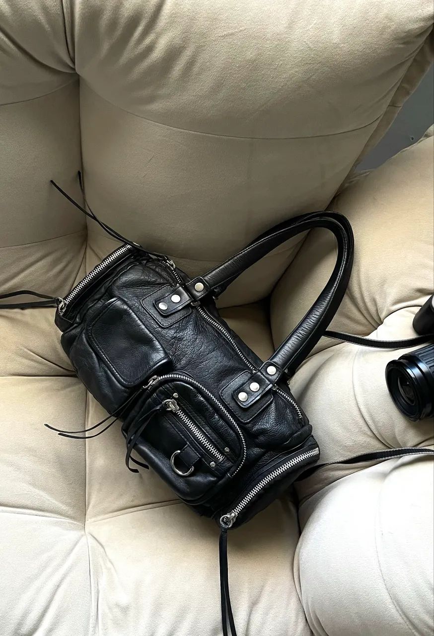 Bolsa em couro Arezzo vintage  - Foto 2