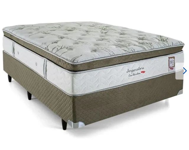 Cama Box Casal Mola Ensacada Imperatore Eco Bamboo Herval 