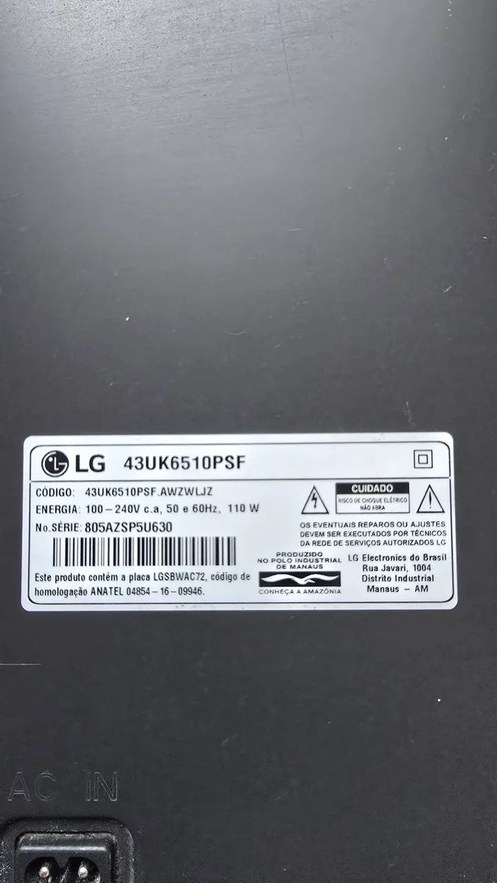 SMART TV PARA RETIRADA DE PEÇAS ( DEFEITO SOMENTE NA TELA) - Foto 5