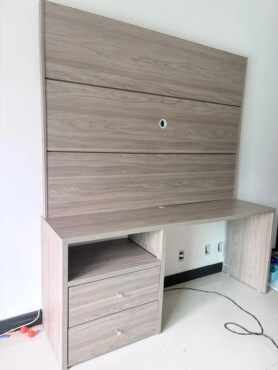 Mesa Escrivaninha com painel de TV - Foto 3