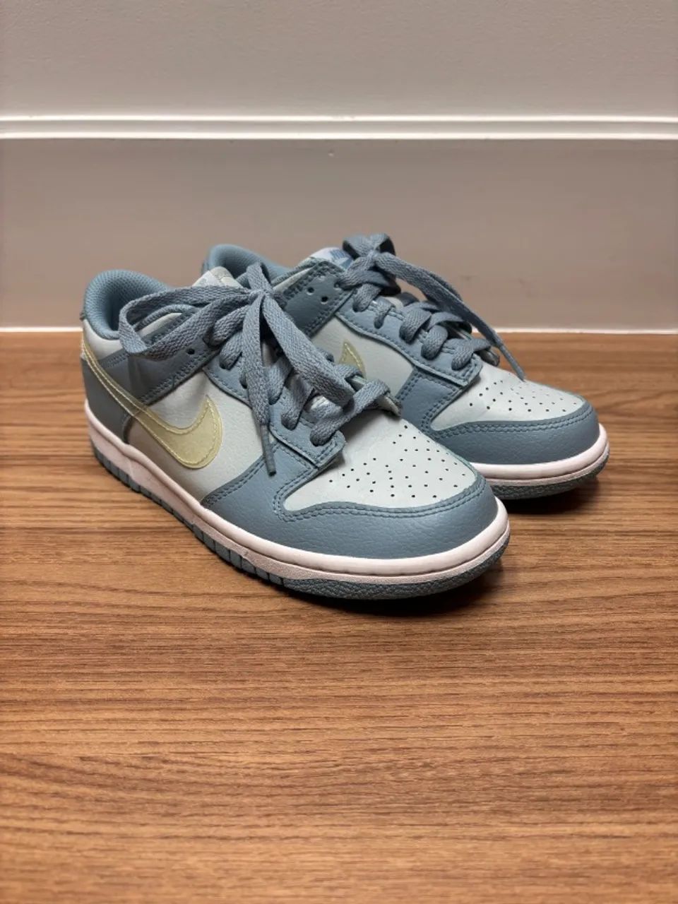 Nike Dunk Low Blue Clear Swoosh 