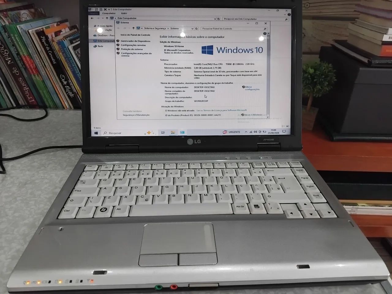 Notebook LG R405 Core 2 Duo 3gb Hd250gb win10 - Foto 3