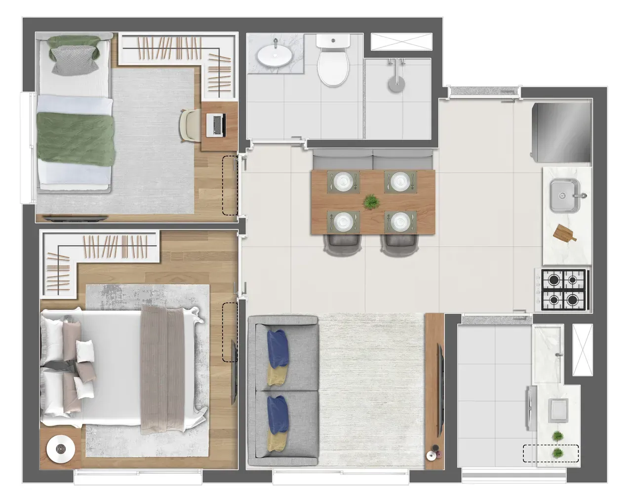 PLANTA 37m²