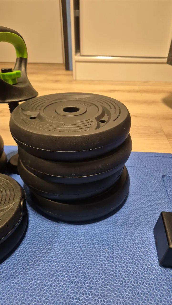 Kettlebell e anilhas em polietileno  - Foto 5