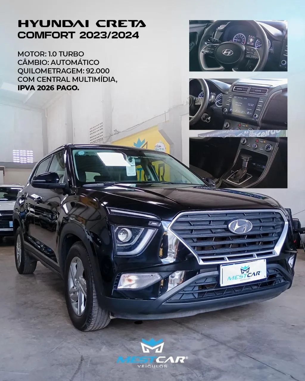 Hyundai Creta Creta Comfort 1.0 TB 12V Flex Aut. 2024