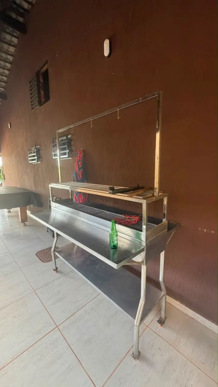 Churrasqueira profissional inox 