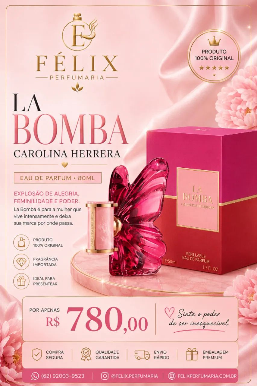 Carolina Herrera La Bomba EDP 80ml Original Importado