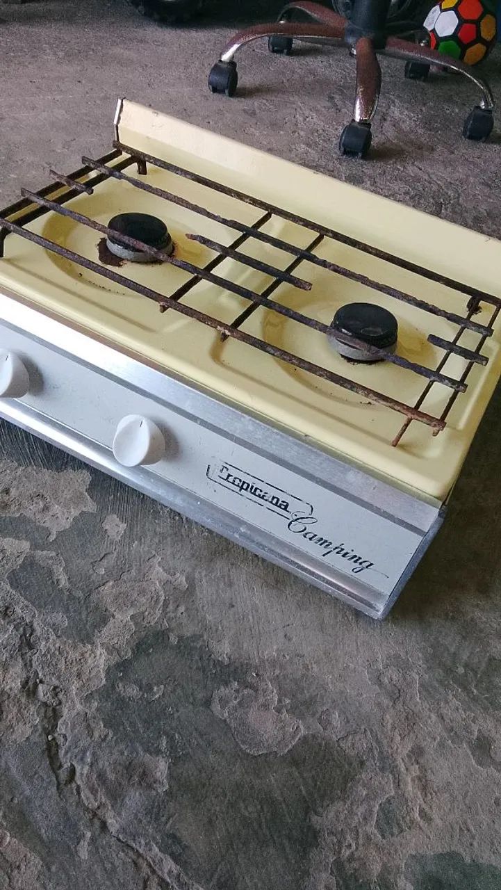 Fogão de 2 bocas antigo funcionando perfeitamente  - Foto 2