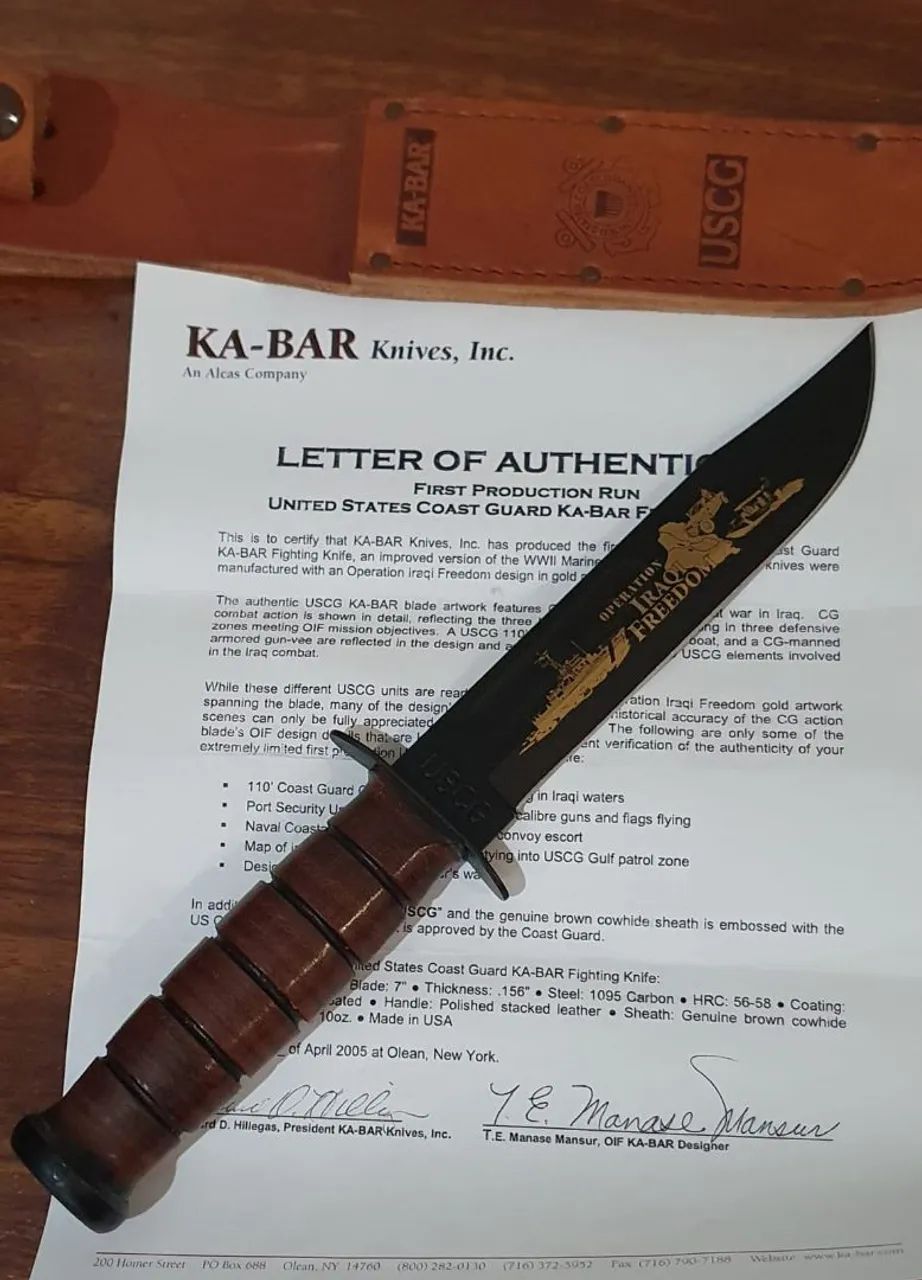 Faca Ka-bar - modelo Uscg 02-9135 - Foto 2