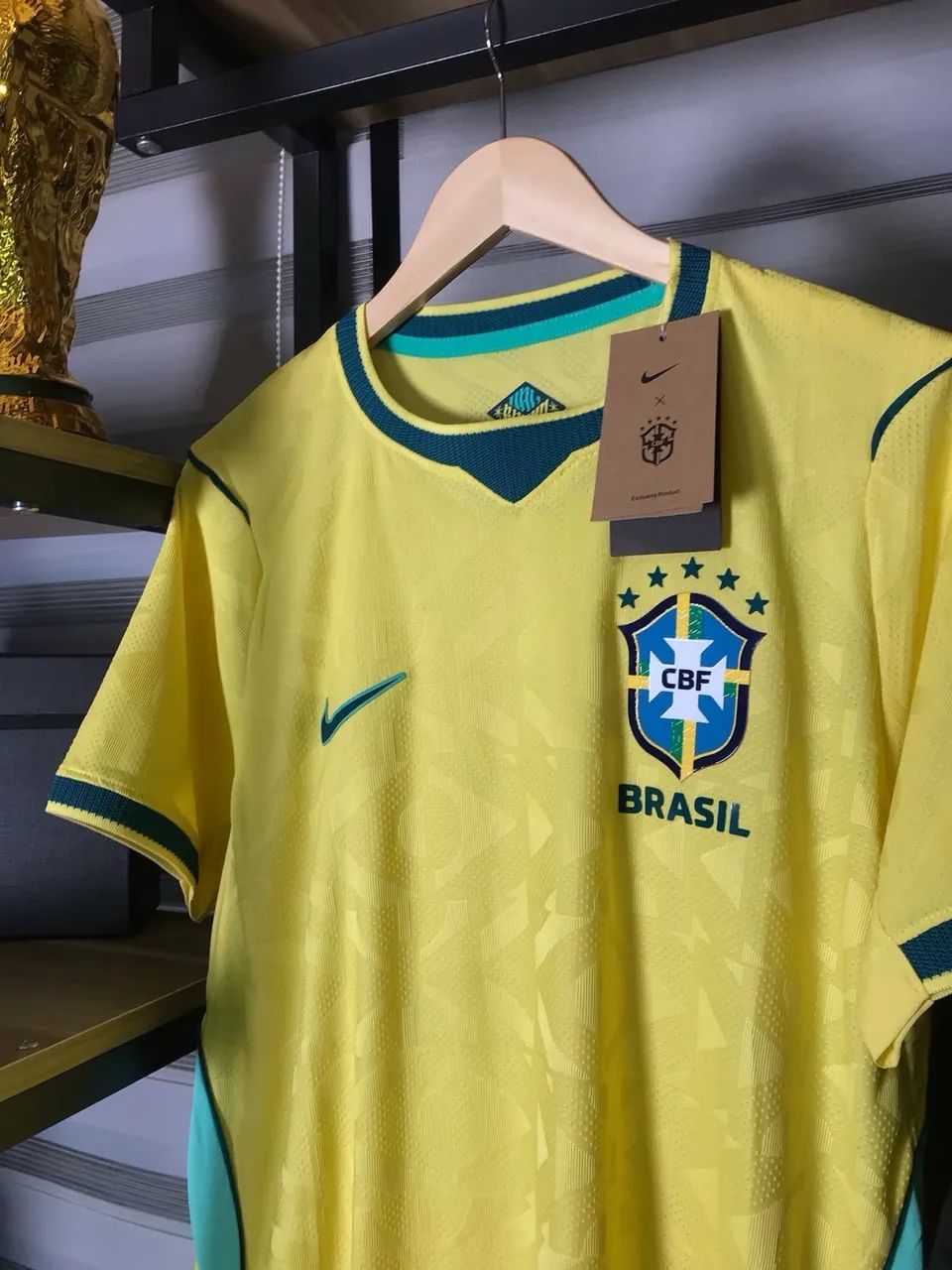 CAMISA BRASIL MODELO JOGADOR - Foto 2