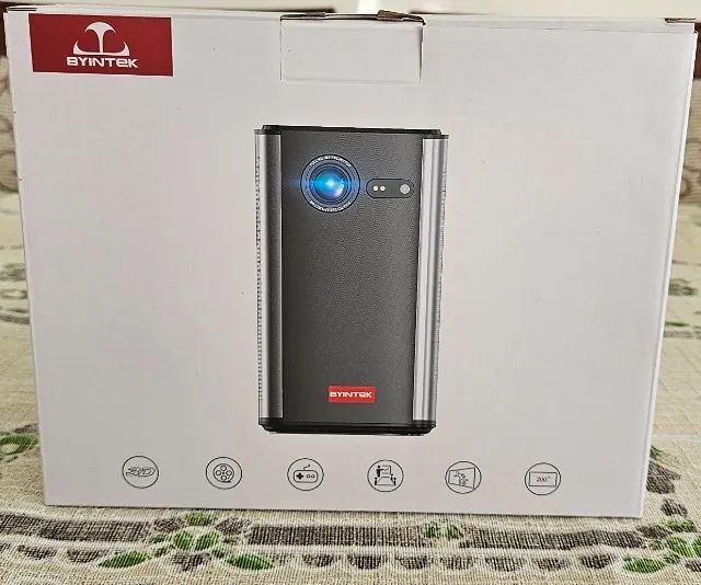 Projetor Byintek P70 DLP 3D WI-FI 1080P com Bateria - Foto 3
