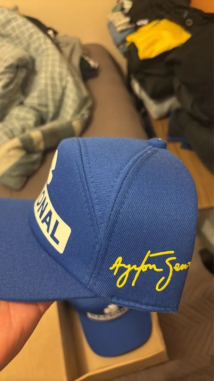 Boné Ayrton Sena azul  - Foto 3
