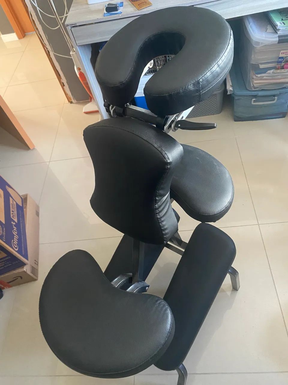 Cadeira de Massagem Portátil Ergonômica - Pouco Uso - Excelente Estado