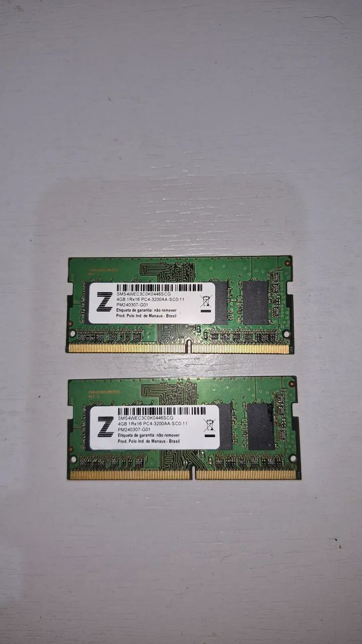 Memória DDR4 para notebook 
