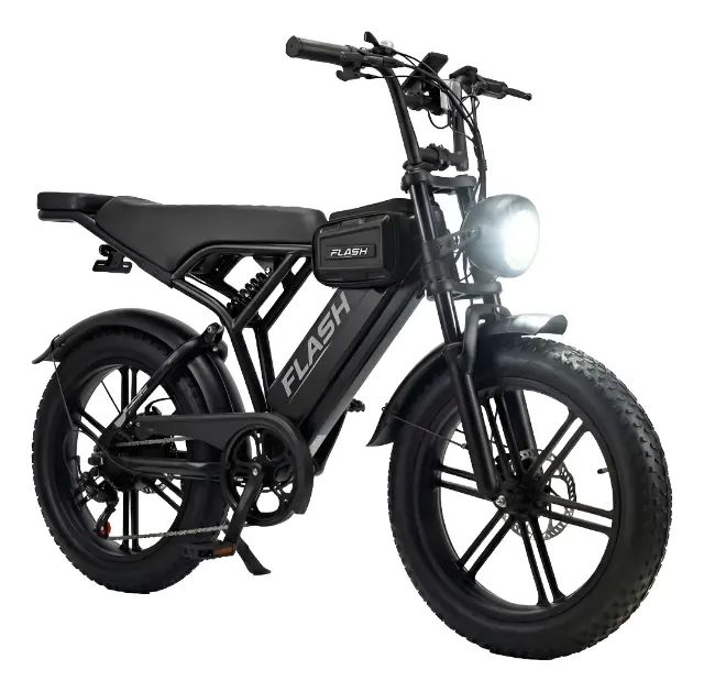Bicicleta Elétrica Flash R02 1000W com Garupa + APP - Foto 2